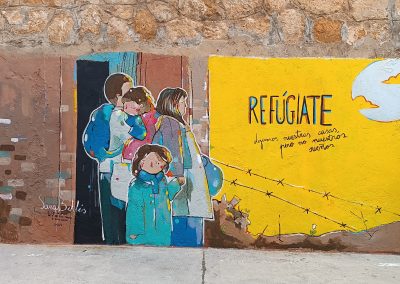 Refugiate Mural colaborativo de Cruz Roja (Alcora)