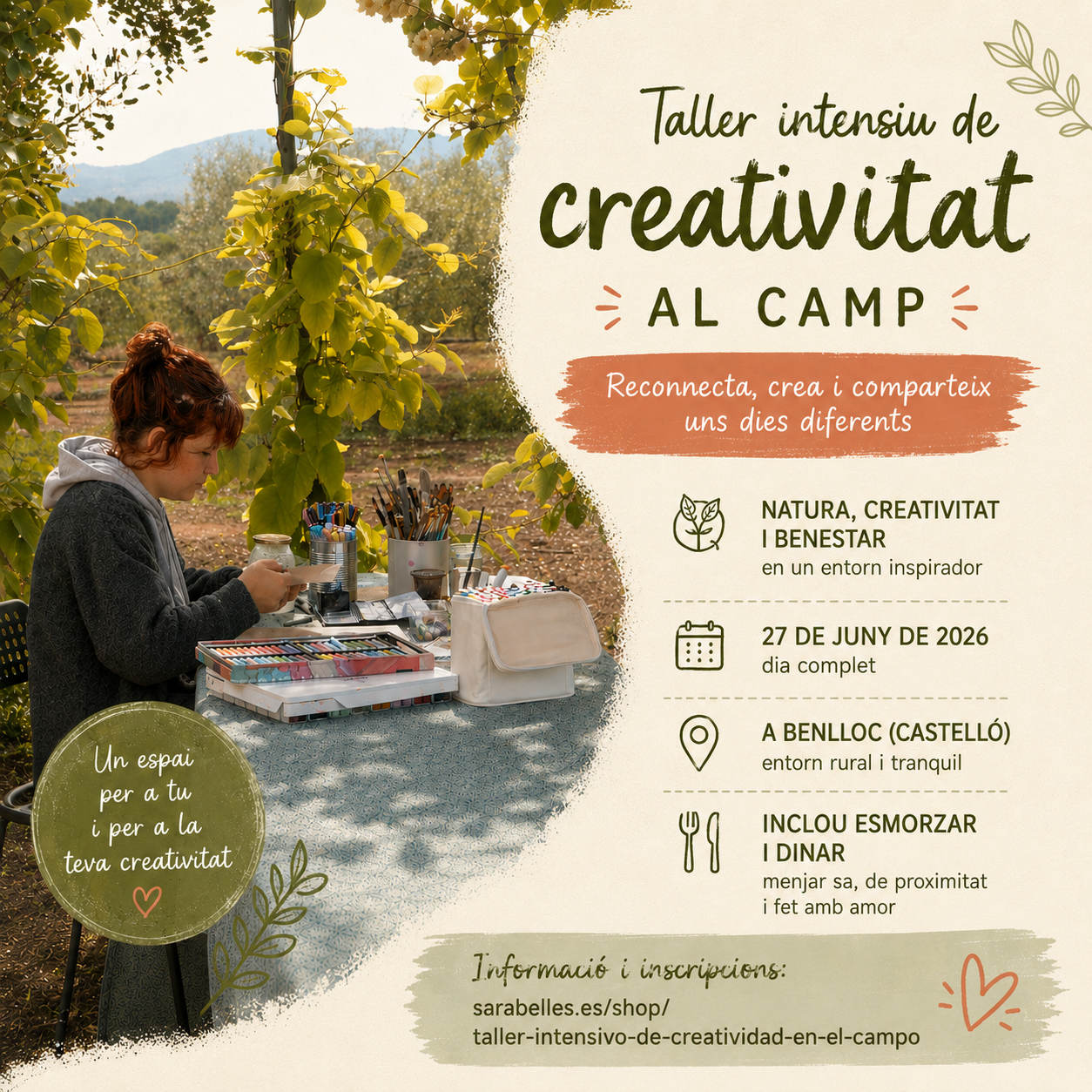 Taller intensivo de creatividad en el campo